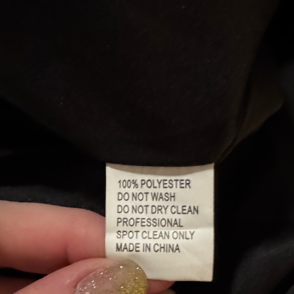 Mac Duggal Wrap Black Satin Lapel Blazer/dress Size 12 - Picture 7 of 7